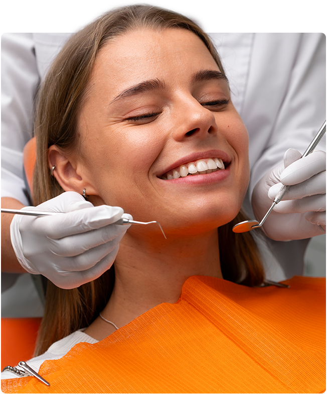 girl with good dental bridge